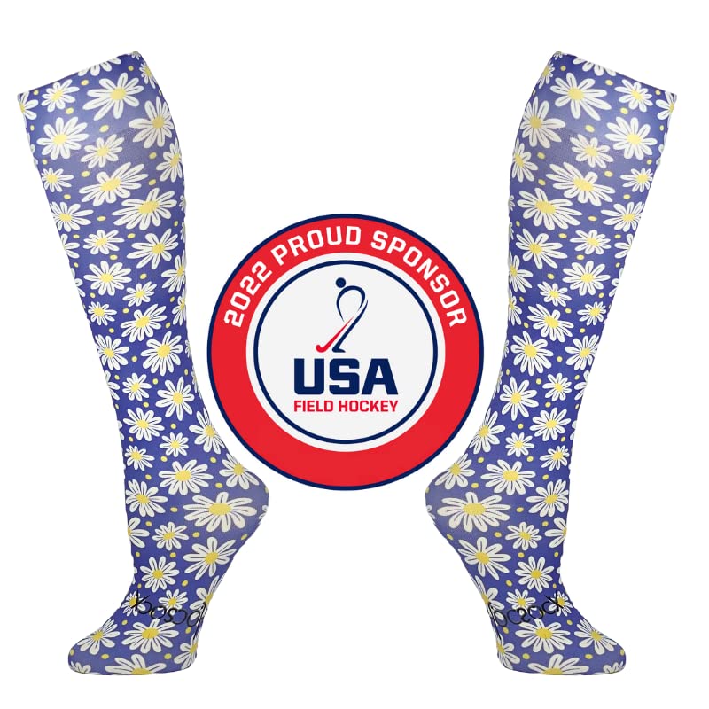 Hocsocx Daisy Socks Performance Liner Moisture-Wicking Protection for Field Hockey, Ice Hockey, and Soccer4