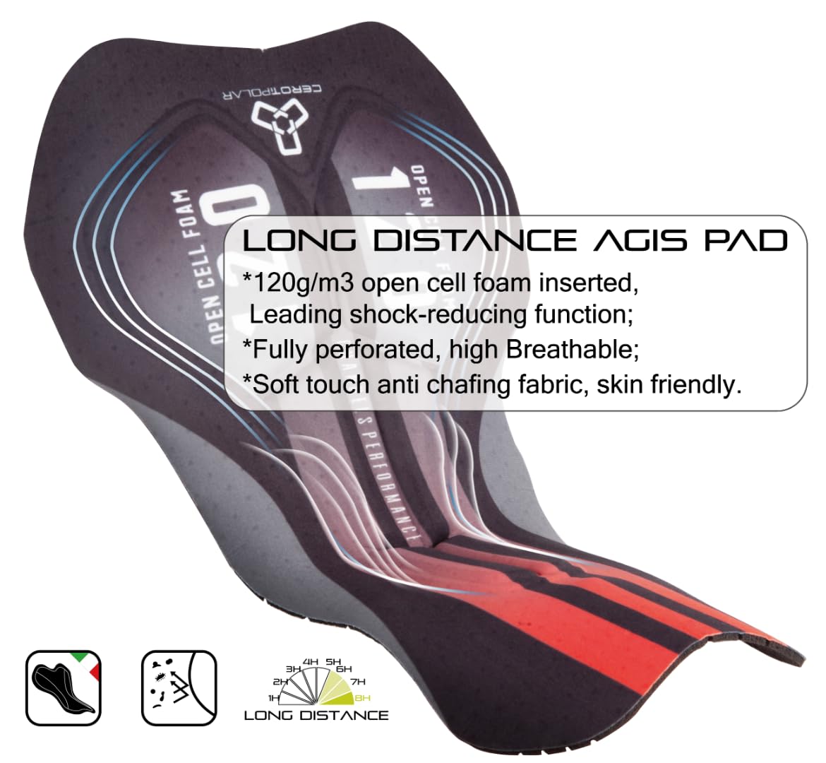 CEROTIPOLAR Collants de cyclisme en polaire thermique pour homme pour l'automne et l'hiver froid