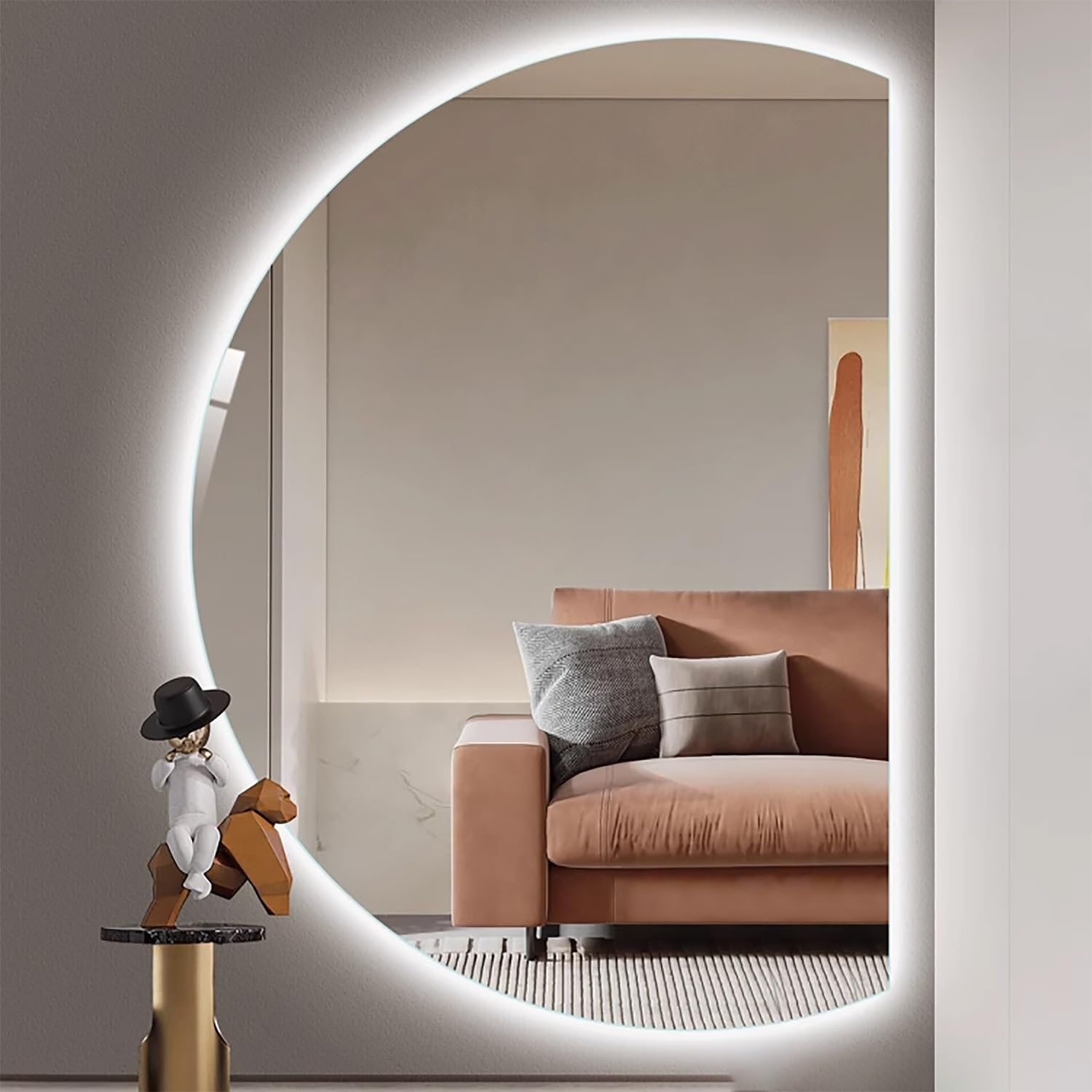 FGXHHS Fogless Lighted with Dimmable Backlit Lighting for Vanity and Entryway Decor