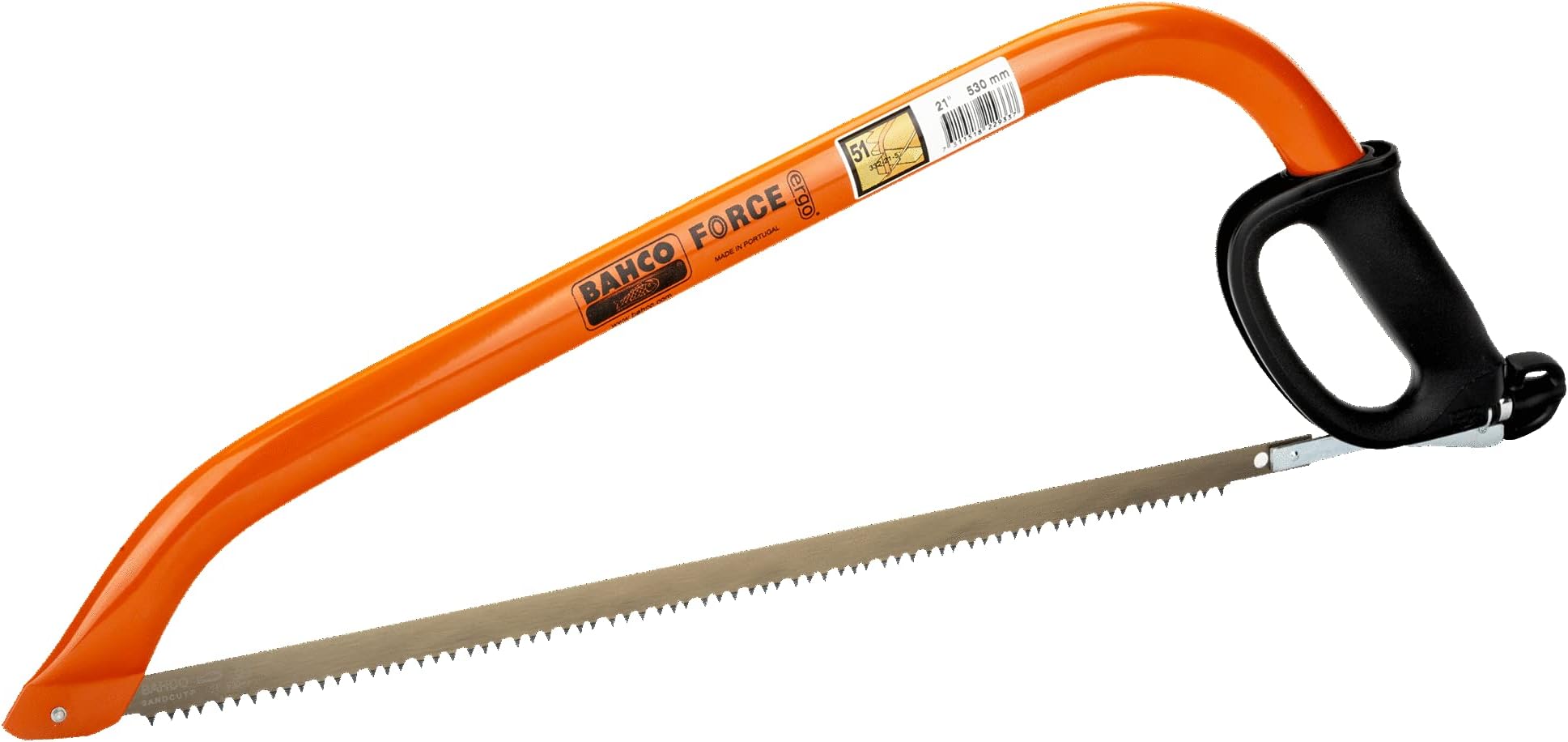 Bahco 21 Inch Bow Saw with Extra Wet Cut Blade Fixed Blade Tool