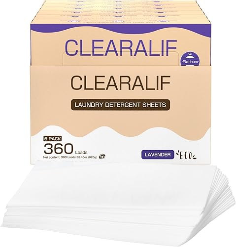 Miniatura 8 de Hojas de detergente para ropa de hasta 60 cargas, lino fresco, ideal para viajes, apartamentos, dormitorios, sin plástico, sostenible,