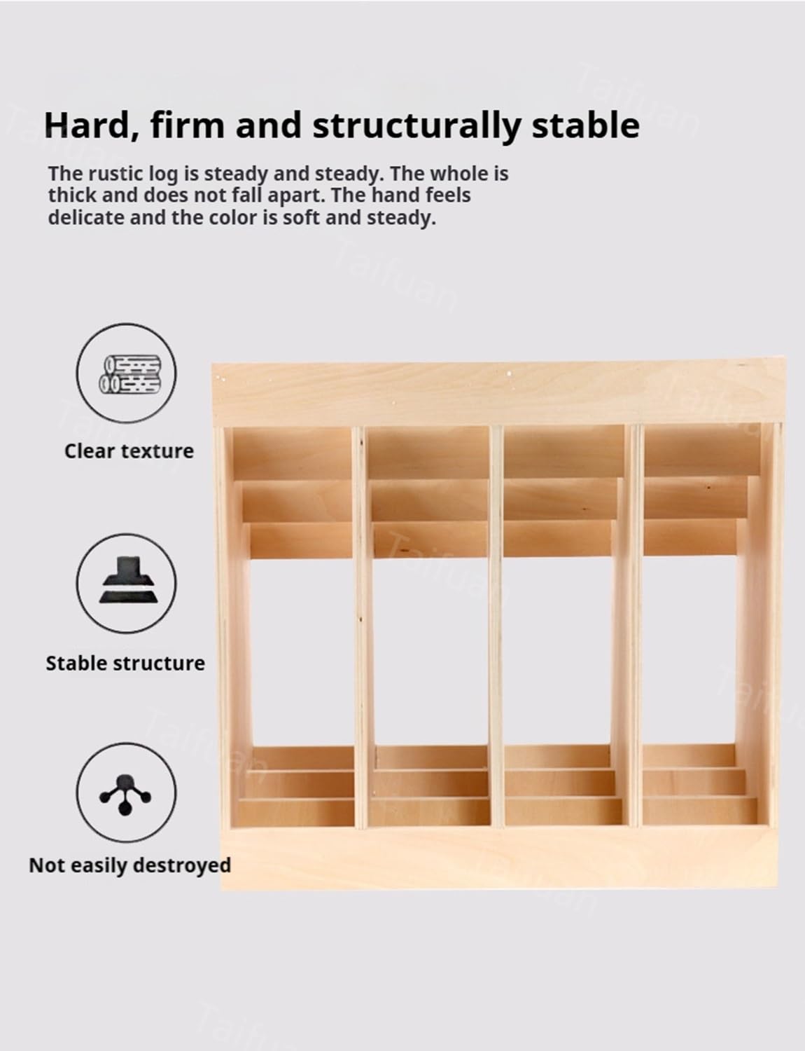 Supporto per tappeti Montessori con 12 scomparti, ripiano in legno per tappeti per il gioco sensoriale, scatola porta tappetino da yoga per la scuola materna e lasilo.