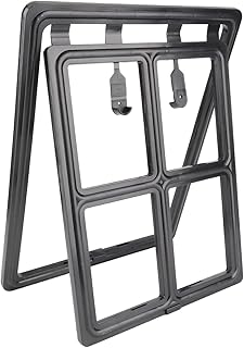 Tnfeeon Front Door Professionally Bite -Proof Lockable Dog Imaging in The Inner Flap for All Breeds of Dogs of Cats Cats P...