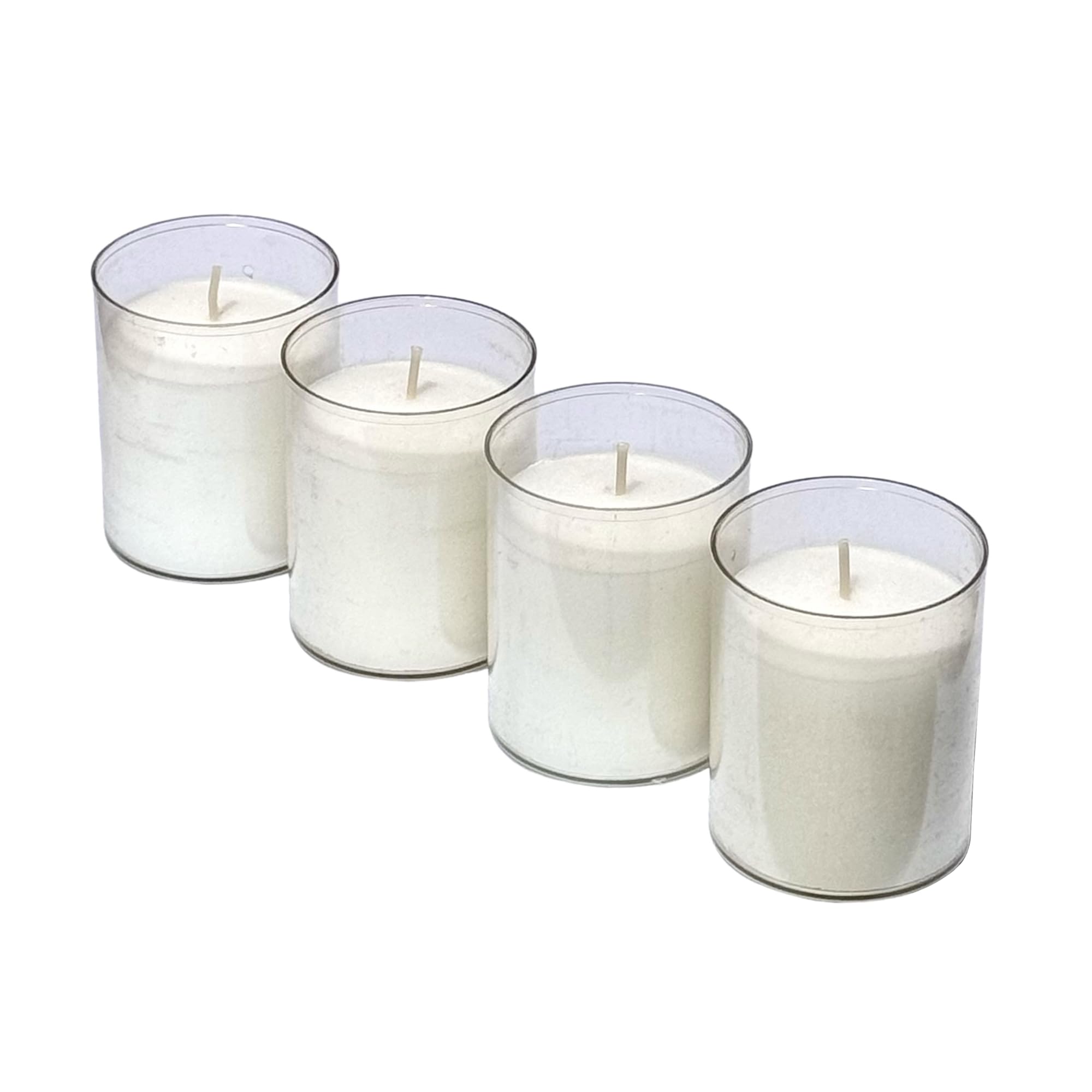 Safe Candle – Lot De 50 Bougies Chauffe-plat – Avec Coupelle En Polycarbonate Transparent – 8 Heures De Durée De Combustion