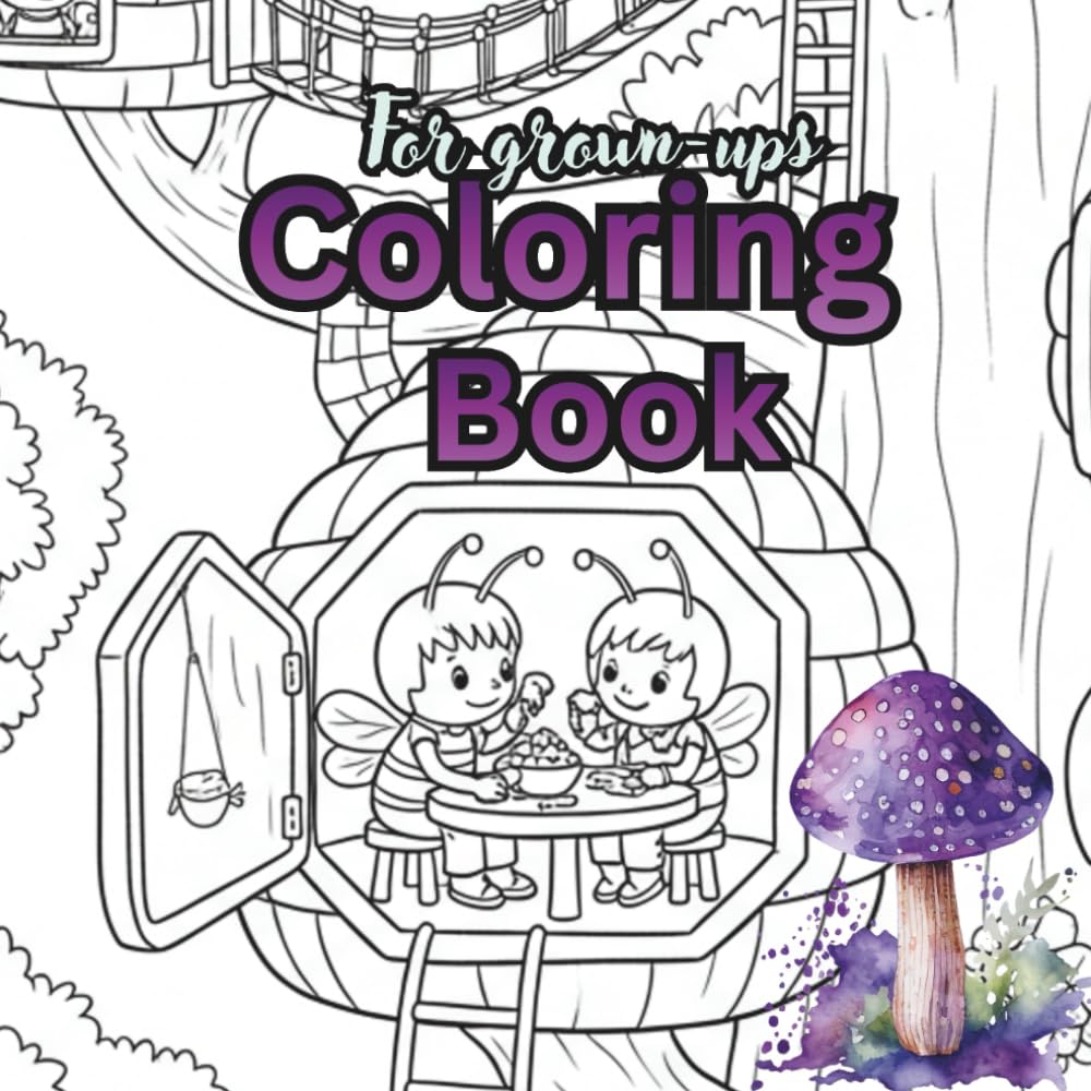 Colouring book for grown ups