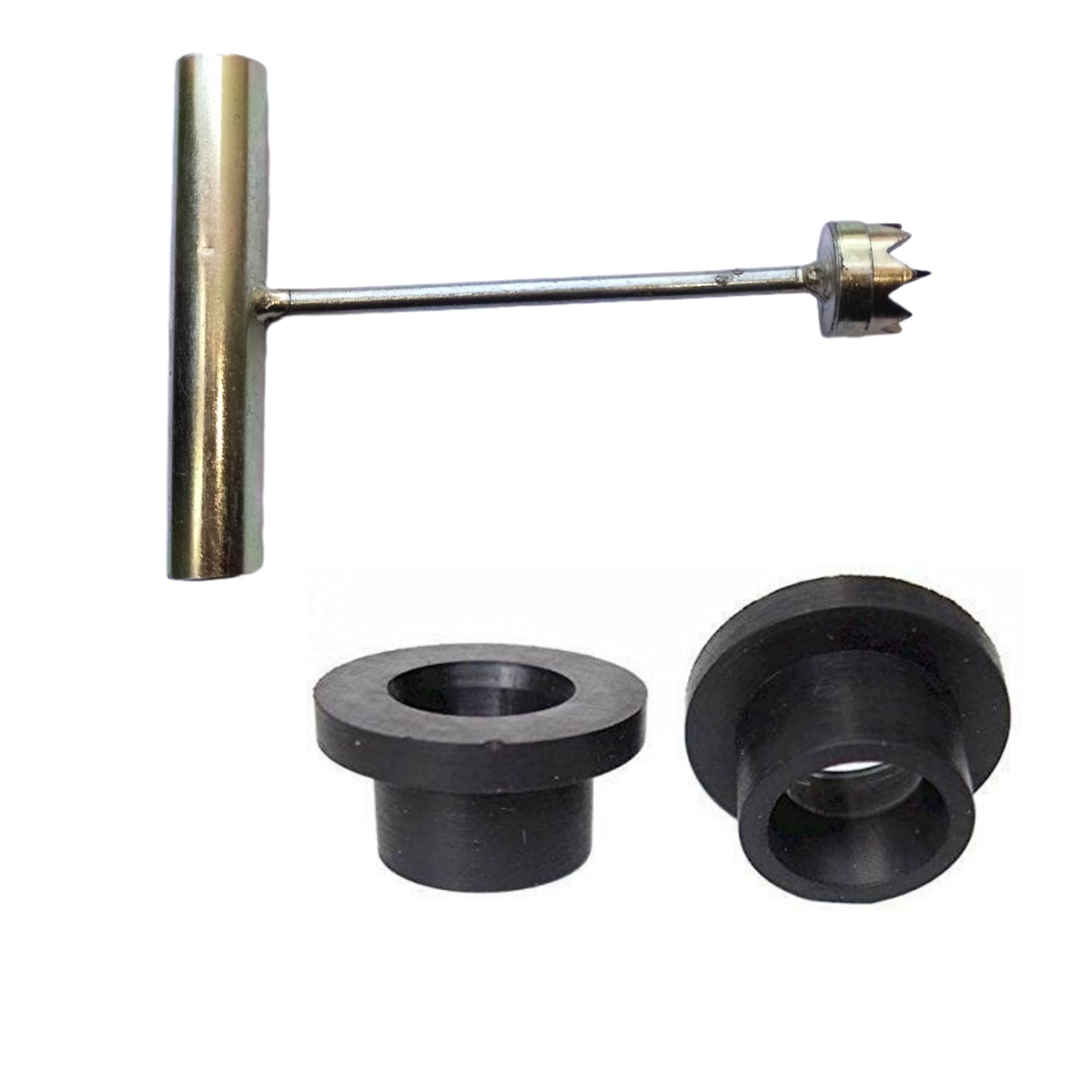 NEXTGEN AGRO Drip Irrigations Rubber 16mm NETA Grommet Drill for PVC Pipes and Rubber Bush | 16mm Metal Drill Bit Tool (1 pcs) (NETA GROMMET-100 PCS/Drill BIT-1 PCS) (B09RQPZZ77) Amazon Price History, Amazon Price Tracker