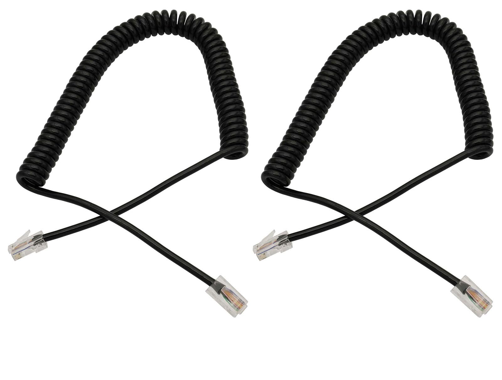 2Pcs Replacement RJ45 8 Pin Microphone Cable Cord Compatible with Icom HM-98 HM-151 HM-207 HM-207s HM-133 HM-133s HM-133V IC-2730 IC-2300H IC-V8000 ID-880H ID-800H IC-2820H IC-2720H IC-208H