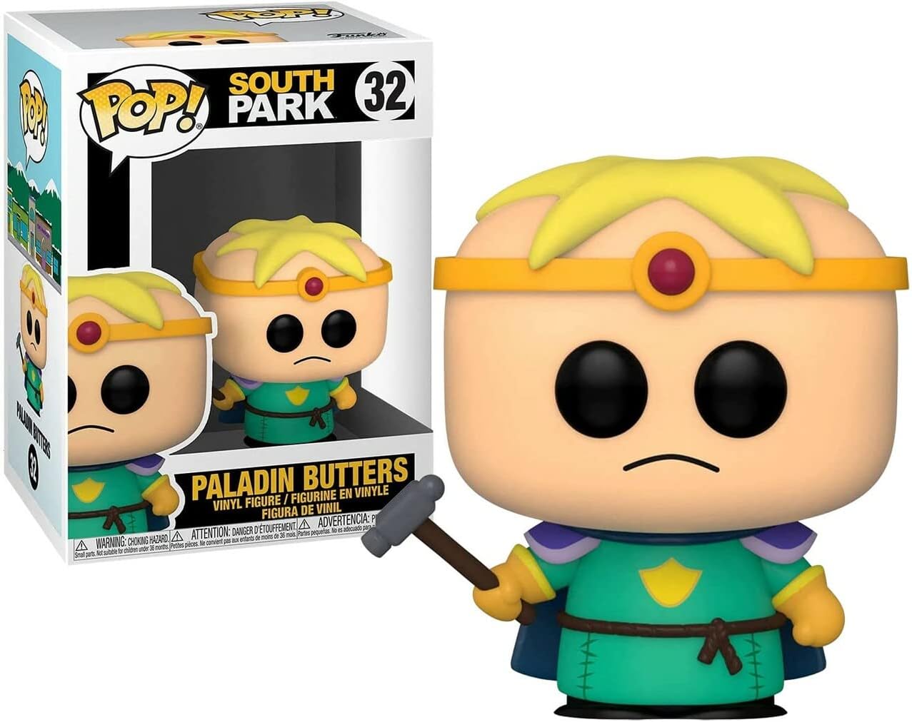 Funko POP South Park: Stick of Truth - Paladin Butters Pop! Vinyl Figure (Bundled with Compatible Pop Box Protector Case), Multicolored, 3.75 inches