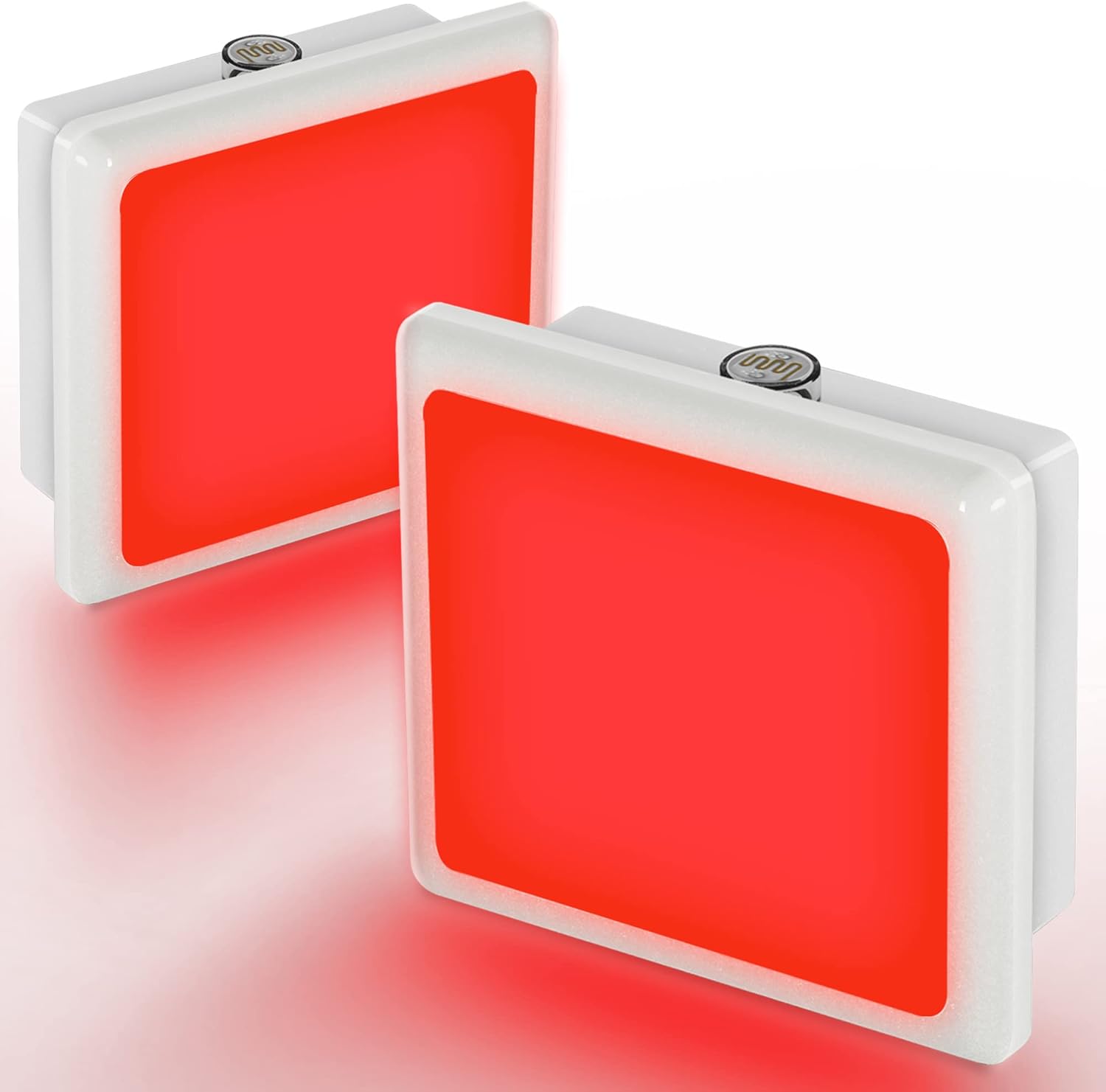 JandCase Red Night Light, Red NightLight[2 Pack],0.3W LED Night Light