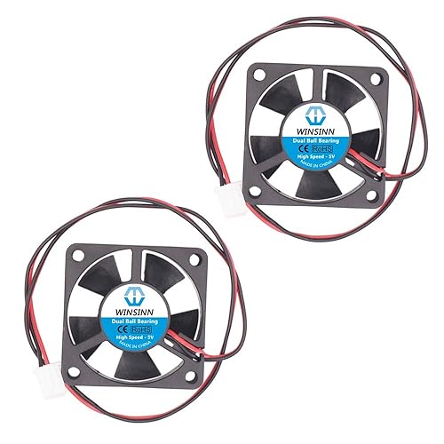 Miniatura 3 de WINSINN Ventilador de 1.378 in 24 V, impresora 3D micro ventiladores de 24 voltios 3510 rodamiento de bolas dual, enfriamiento sin escobillas 1.378