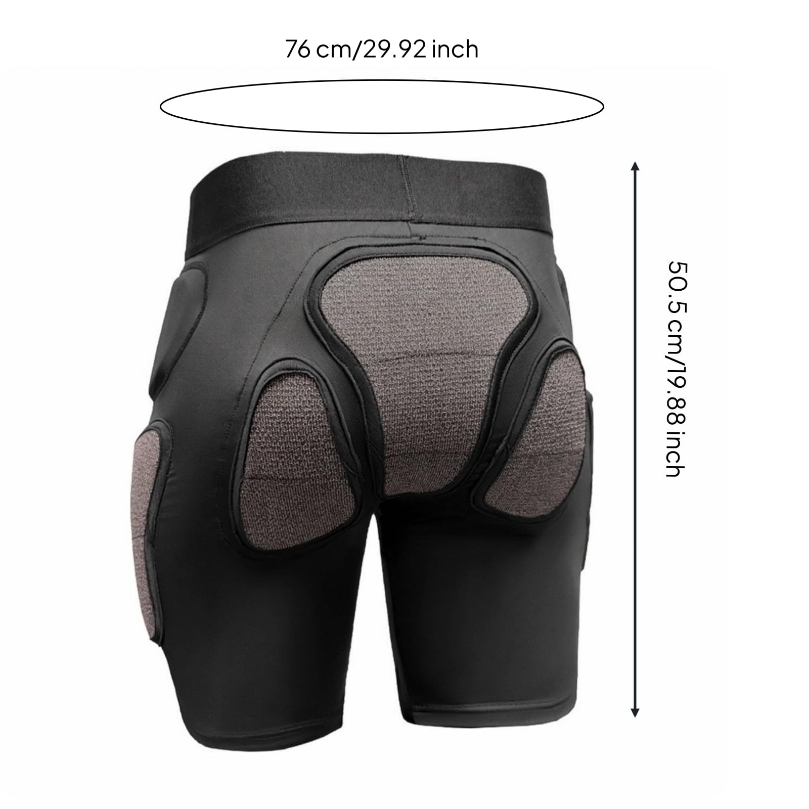 Pantaloncini Protettivi Invernali Ammortizzante Paraculi Invernali Antiurto Pantaloncini con Imbottitura EVA per Snowboard