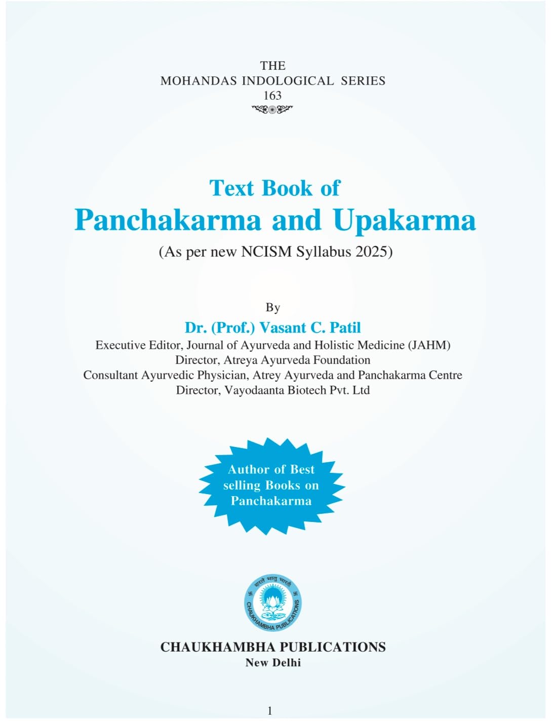 Textbook of Panchakarma and Upakarma ( As per New NCISM Syllabus ) 2
