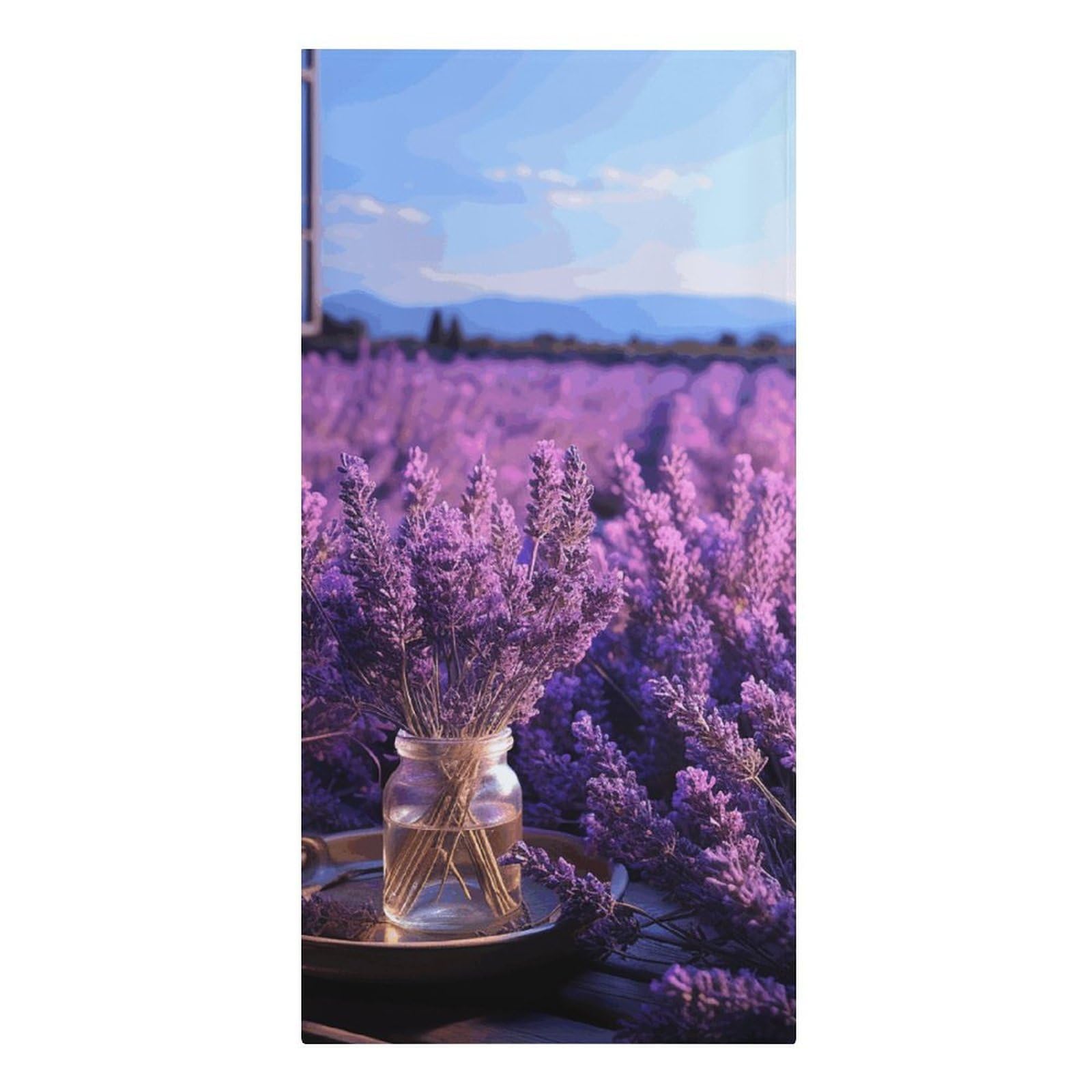Khauerbc Style Romantic Lavender Quick Dry Towels,Quick Dry Super Absorbent ，Large Oversized Beach Towel，61.4 * 30.3 Inches. Fiber Beach Towels Is Sand Proof Tropical Beach Essentials.