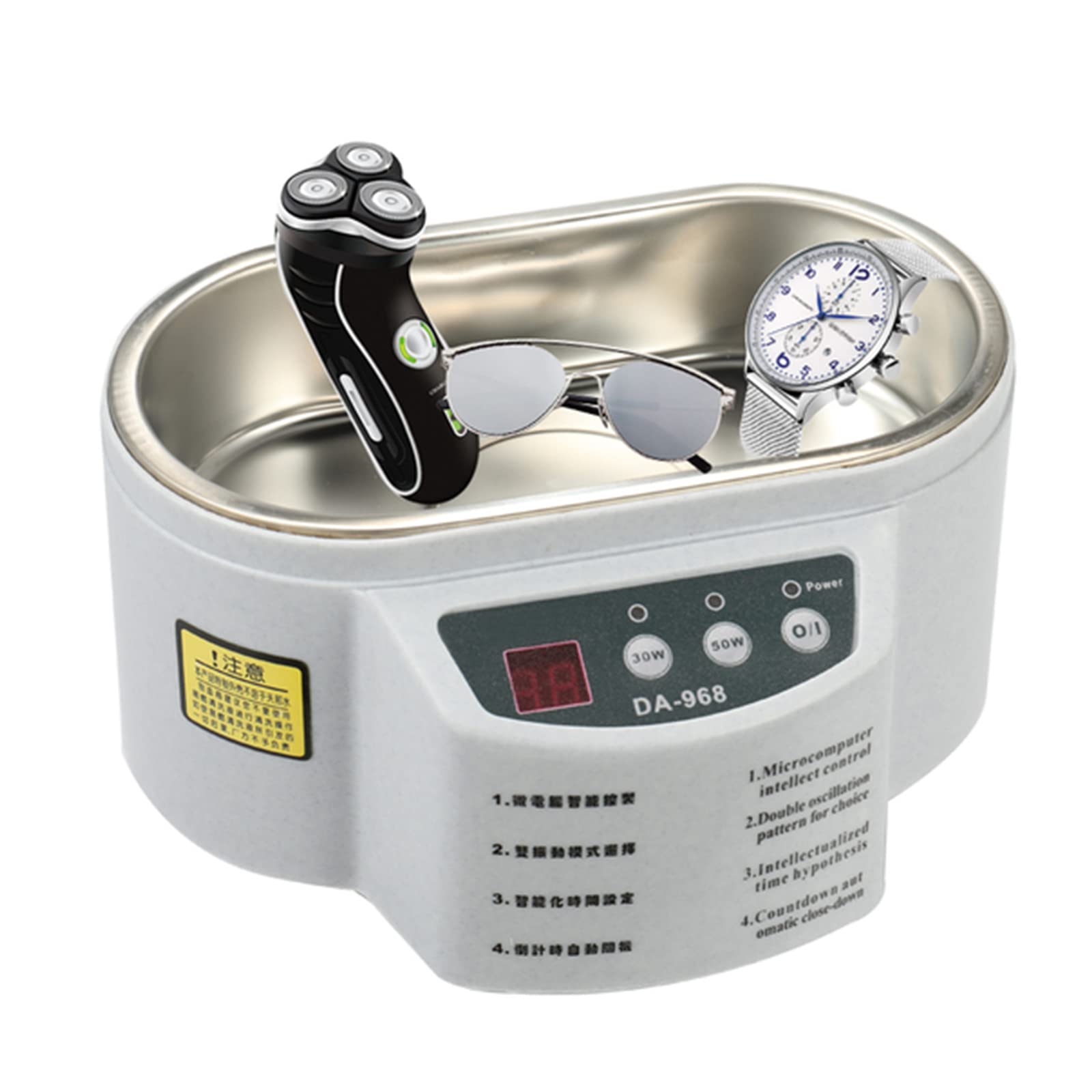 Amasie 600Ml Digital Ultrasonic Cleaner Ultrasonic Bath Jewelry Glasses Circuit Board Cleaning Machine Ultrasound Jewelry Cleaner