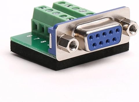 لوحة الاختراق DB9 RS232 أنثى تسلسلية إلى محول كتلة 10 دبوس Ultra صغير الحجم