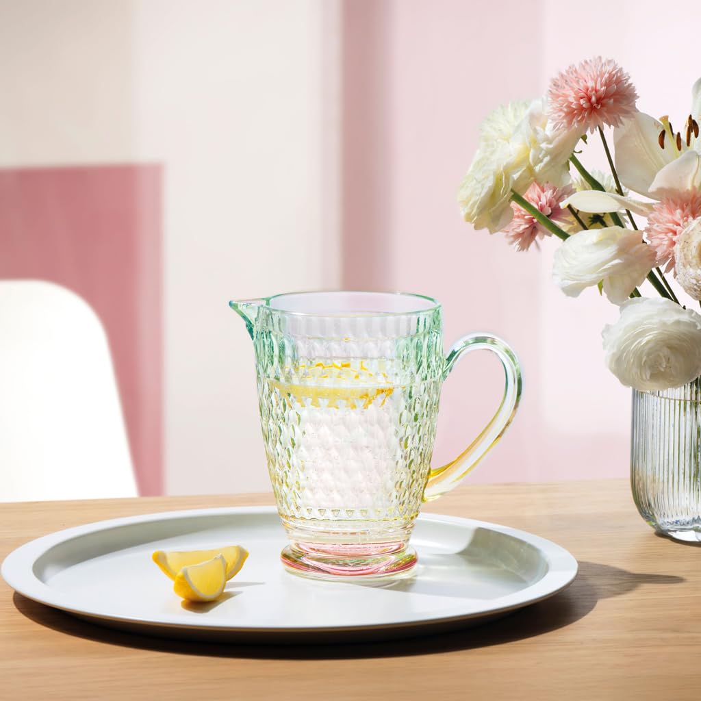 Villeroy & Boch – Boston Pearl, jarra de cristal, brillante y colorida, apta para lavavajillas, jarra de mesa para agua y bebidas, cristal tintado
