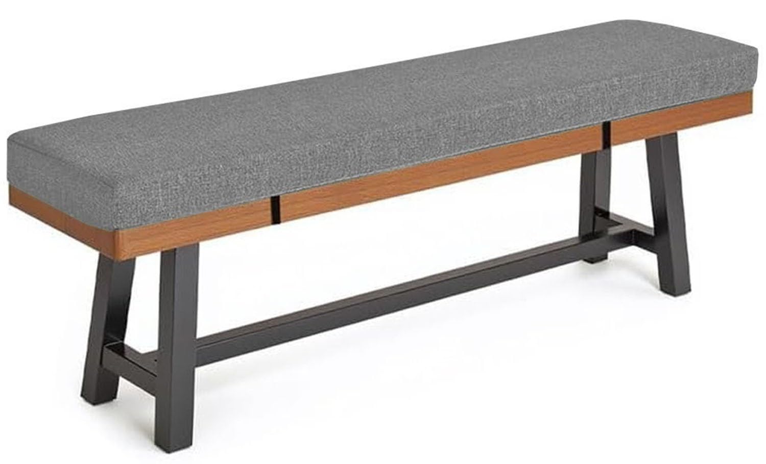 ELYSYSRL Outdoor Bench Cushion 140cm/100cm/120cm/150cm/220 x 40cm for Indoor Garden Furniture, Non Slip Pad Patio Kitchen Sofa Bench Cushions for Dinning Bench Swing Window Seat Pad(Grey,110x30x3cm)