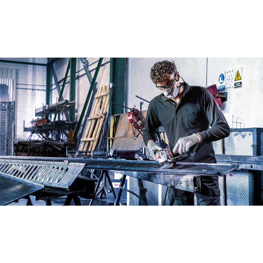 Bosch 1x Spazzola per smussatura PRO Stainless Steel clean a filo ondulato piccole, filetto M14 (per Metalli non ferrosi, Acciaio, Ø 100 mm, Professional Accessorio Smerigliatrice angolare piccola)