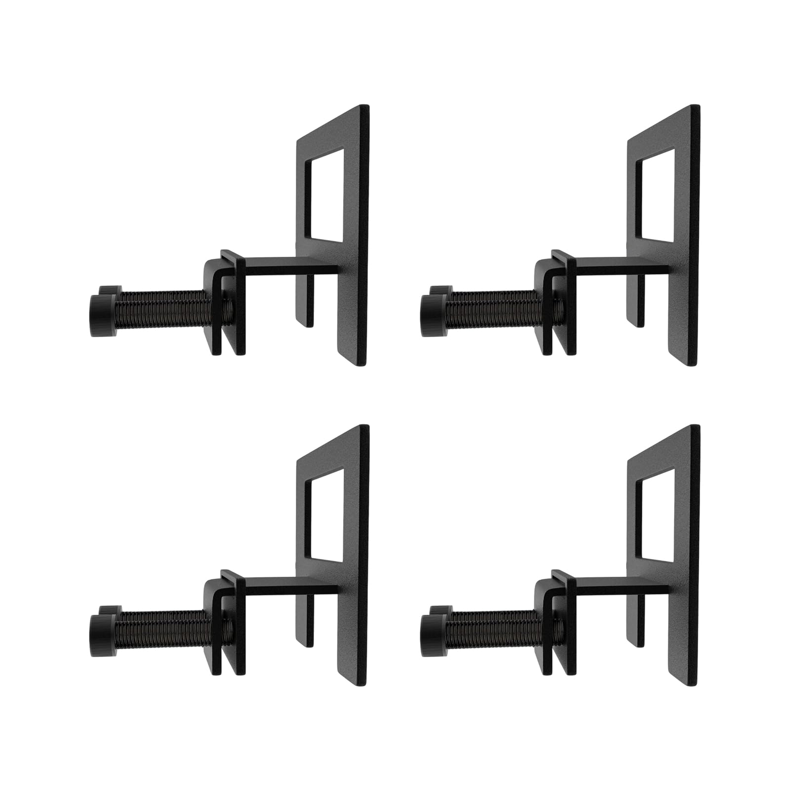 Hsioluted 4PCS Metal Bed Frame Brackets Quick Tool Release Setups Nonslip Pad Suitable for Most Bed Size Metal Frame Brackets