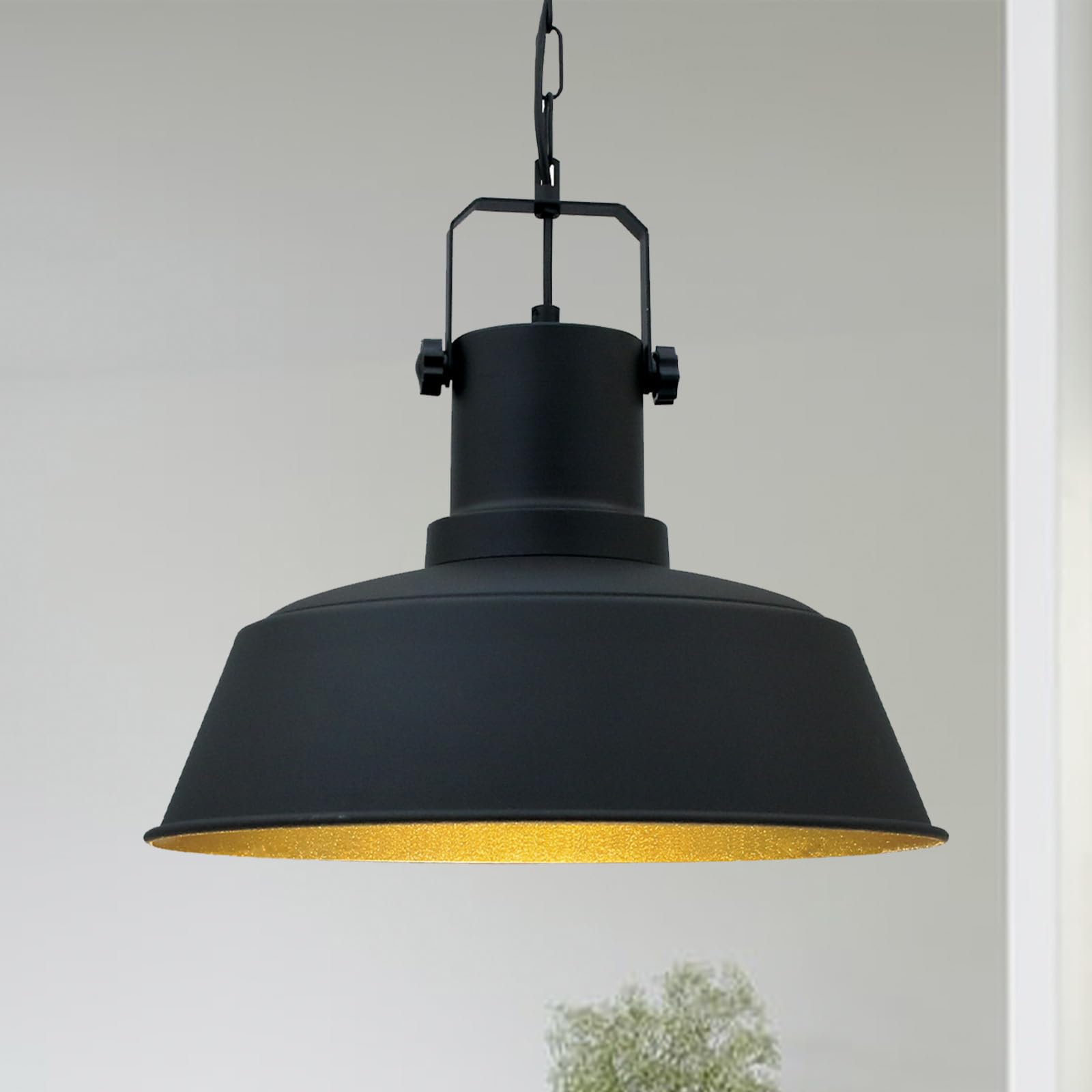 Bamyum Black Orema Ceiling Lights Kitchen Island Lamp Shades Ceiling Diameter 40 Cm Vintage Pendant Lamp Chandeliers