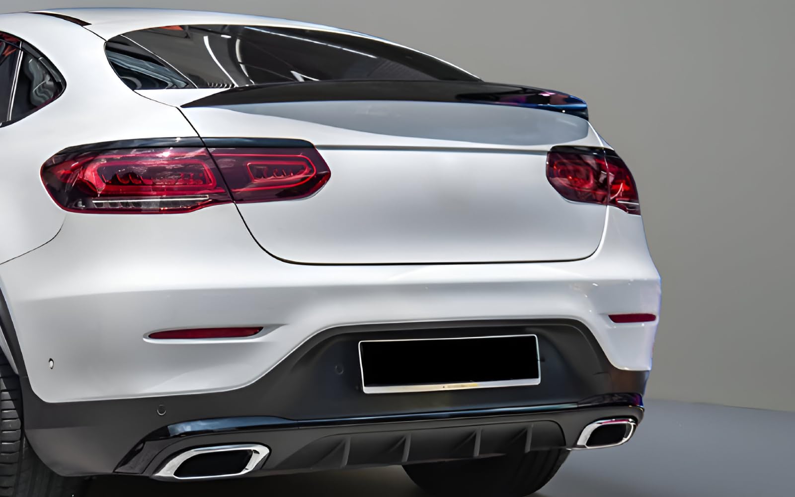Mptuned Spoiler posteriore nero lucido, compatibile con GLC C253 Coupé 2016-2019, in plastica ABS di alta qualità, con nastro adesivo 3M incluso