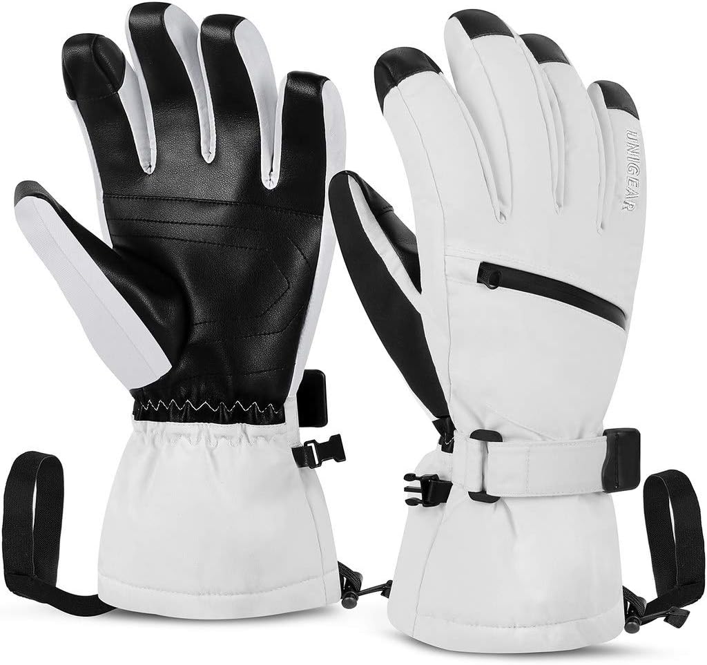 Unigear Ski Gloves Waterproof Touchscreen Snowboard Gloves, Warm Winter Snow Gloves for Cold Weather, Fits Both Men & Women