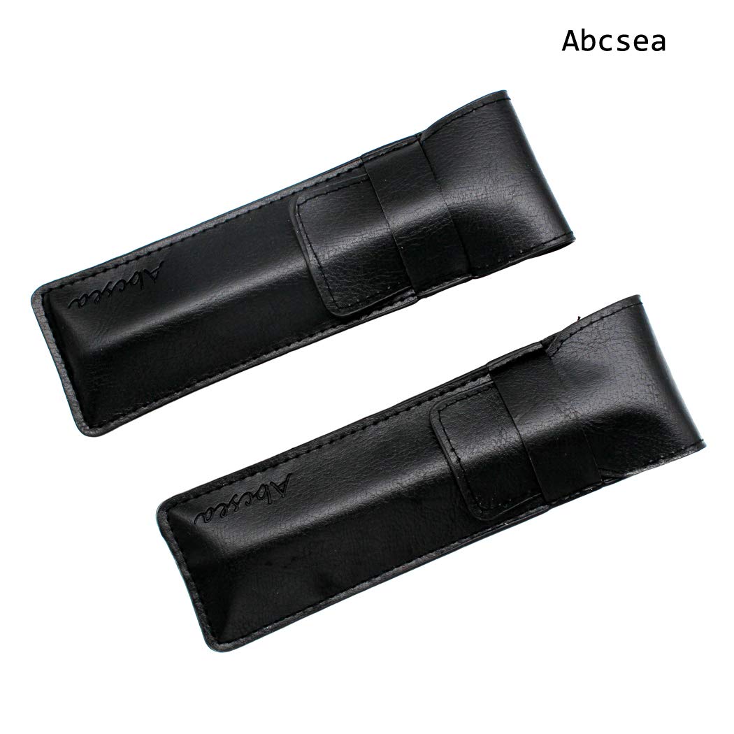 2 pièces Jinhao 450 stylos à bille pointe fine, stylos fineliner noir (fleur bleue et verte), avec 5 pièces de rechanges pour stylo à bille roulante standard noir 0,5 mm