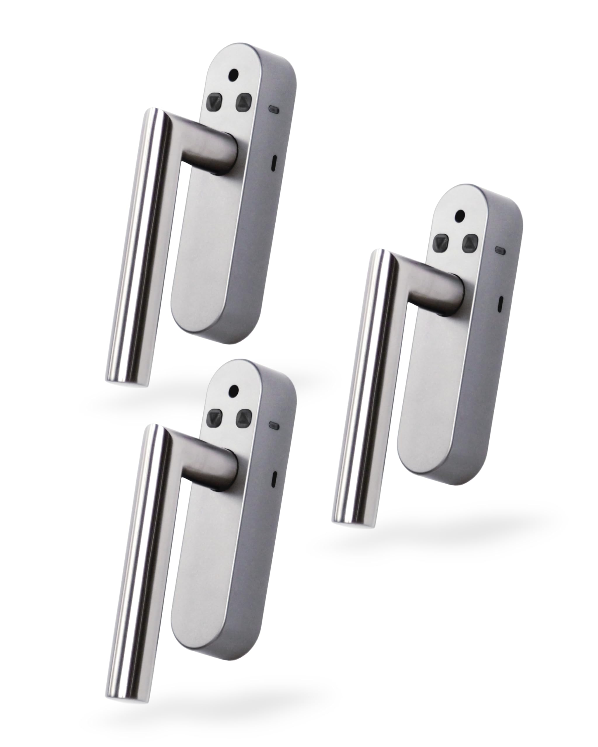 CIRCLE S8 Fenstergriff Premium 3er Set, Alarm Griff für Fenster mit Smart Home Überwachung und Energie, Sicherheit und Komfort Funktionen, Tuya kompatibel, steuerbar mit Smart Life App (Weiß)