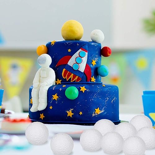 Miniatura 6 de ArtCreativity Squish Moons, juego de 2, juguetes de alivio del estrés con temática de espacio exprimible de levantamiento lento para niños, 2.5