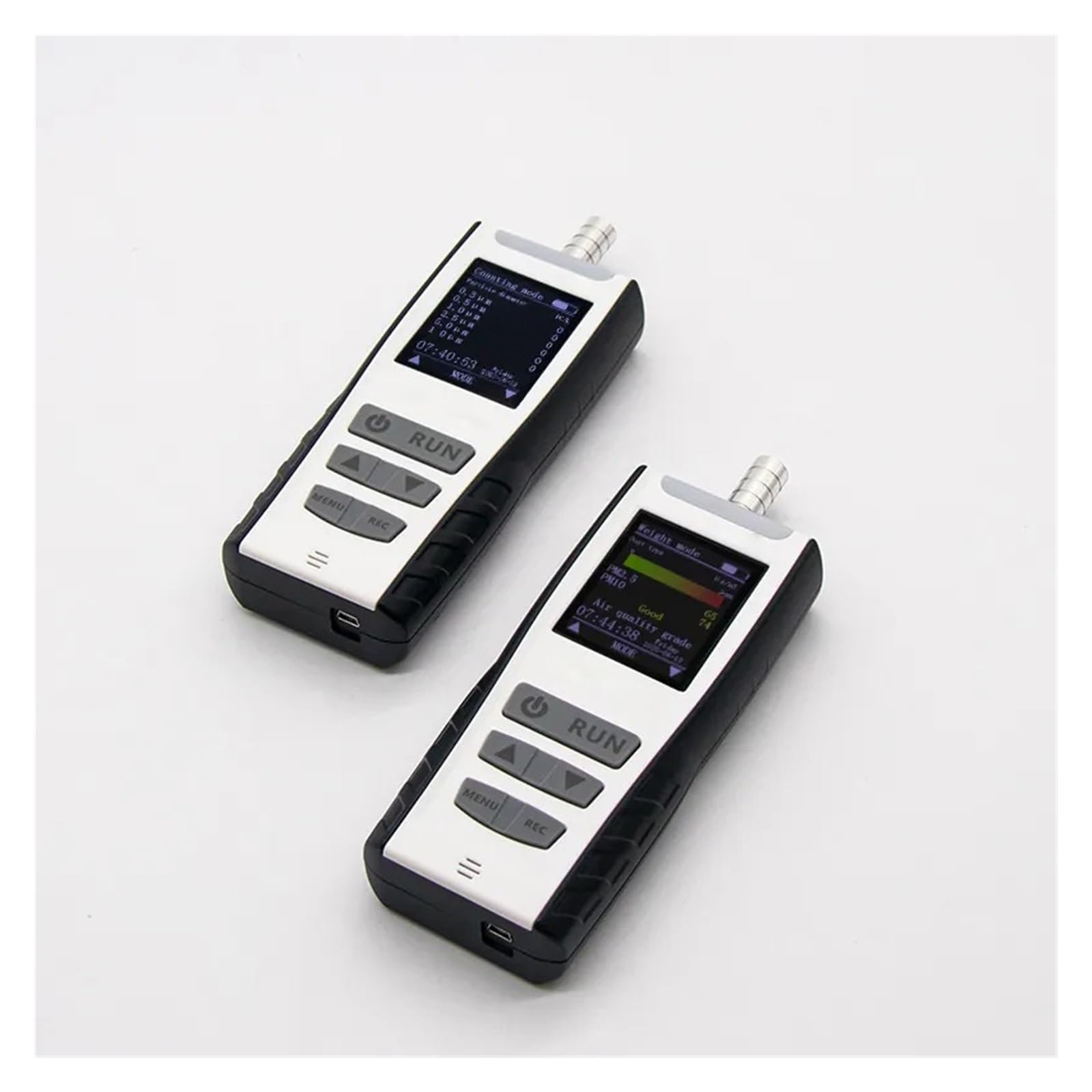Pm0.3/0.5/1/2.5/5/10 Pm2.5 Misuratore di qualità dell'aria esterna Contatore particelle polvere for esterni Rilevamento a sei canali Per cucina e camper