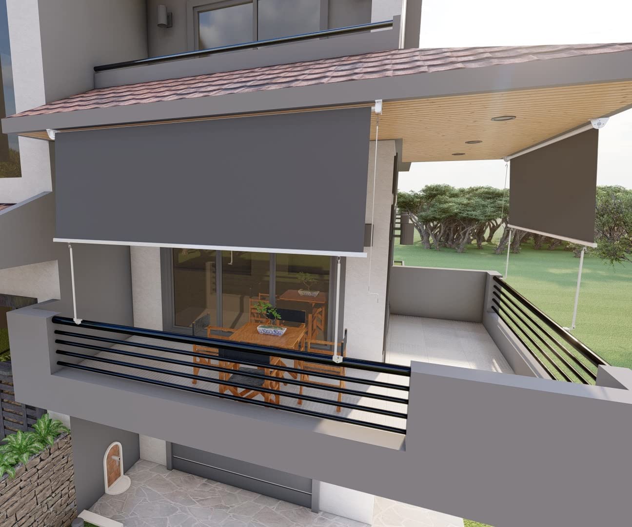 Coppia Bracci Per Tenda Da Sole Golisa - Supporti Per Tende A Caduta