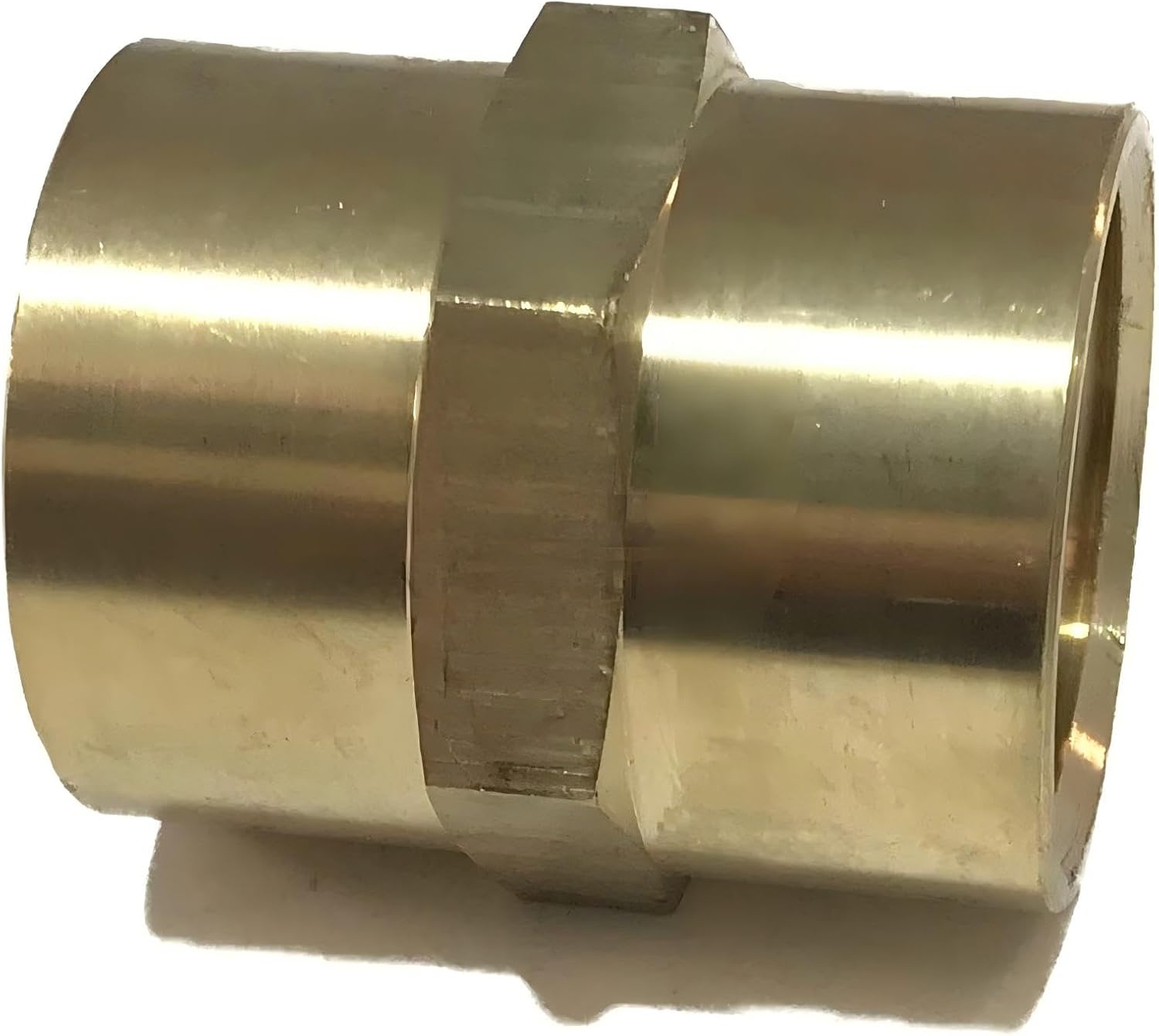 BRASS HEX COUPLING 1" COUPLER UNION FITTING ADAPTER - FOR AIR FUEL WATER - OPERATING PRESSURE UP TO 1000 PSI -TEMPERATURE RATINGS FROM -65f THROUGH 250f
