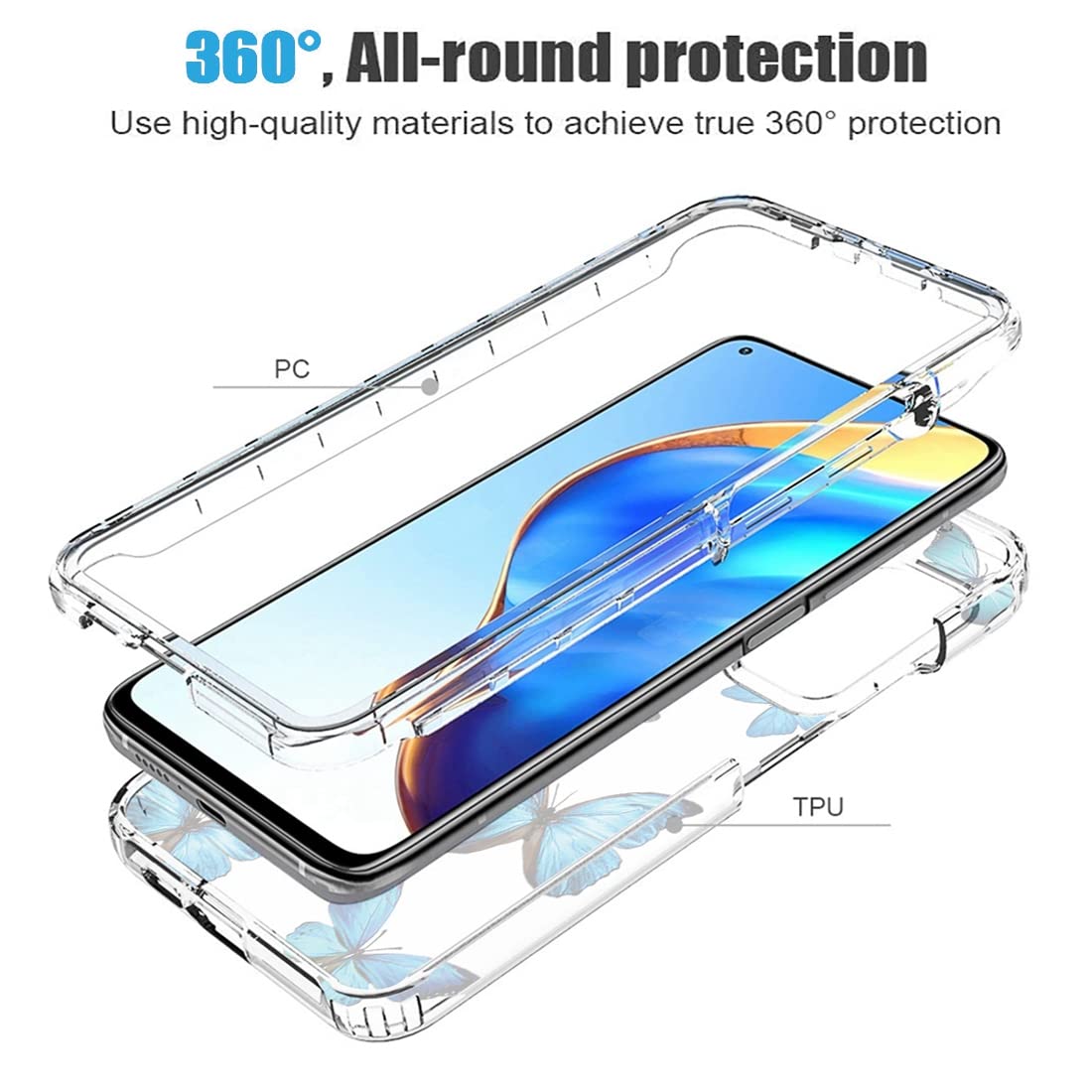 Xiaomi Mi 10T 5G /Mi 10T Pro 5G / K30s Cover (Same Size) Clear Transparent Bumper Black Cover Case -Non Yellowing
