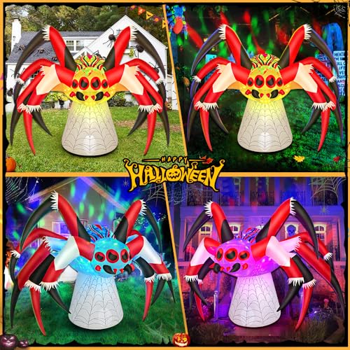 Aufblasbare Halloween-Spinne mit LED-Licht – ca. 1,8 m – Bild 2