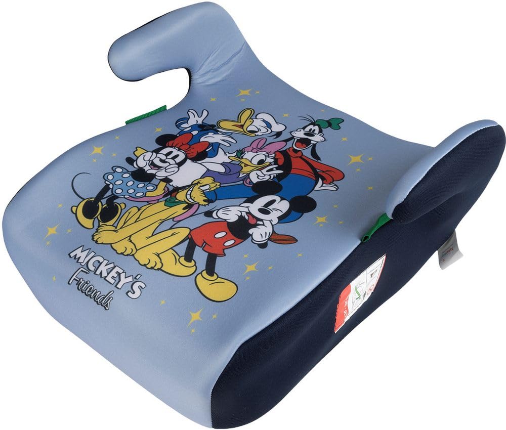 Siège De Voiture Mickey And Friends I-Size ECE R129 Pour Enfant, 126 à 150 Cm, 22 à 36 Kg, 6 à 12 Ans, Groupe 3, Léger Et Facile à Transporter, Amovible Et Lavable