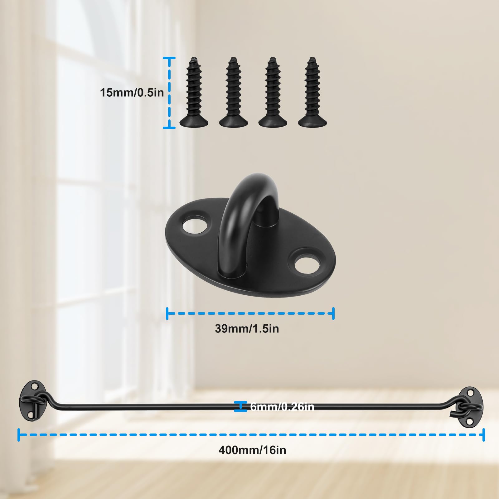 Hook Total (16 inch-400mm(Black)) - Image 3