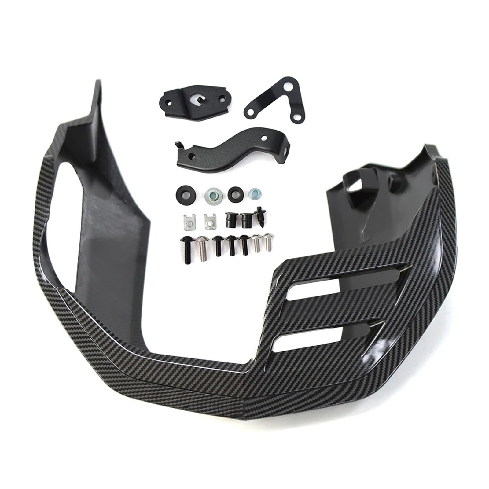 Alerón de Moto para CB650R CB-650R CB 650 R 2019-2025 Protector Cárter Inferior Motocicleta Incluye Protector Motor Y Carenado Inferior Alerones para Moto(Carbon Fiber Pattern)