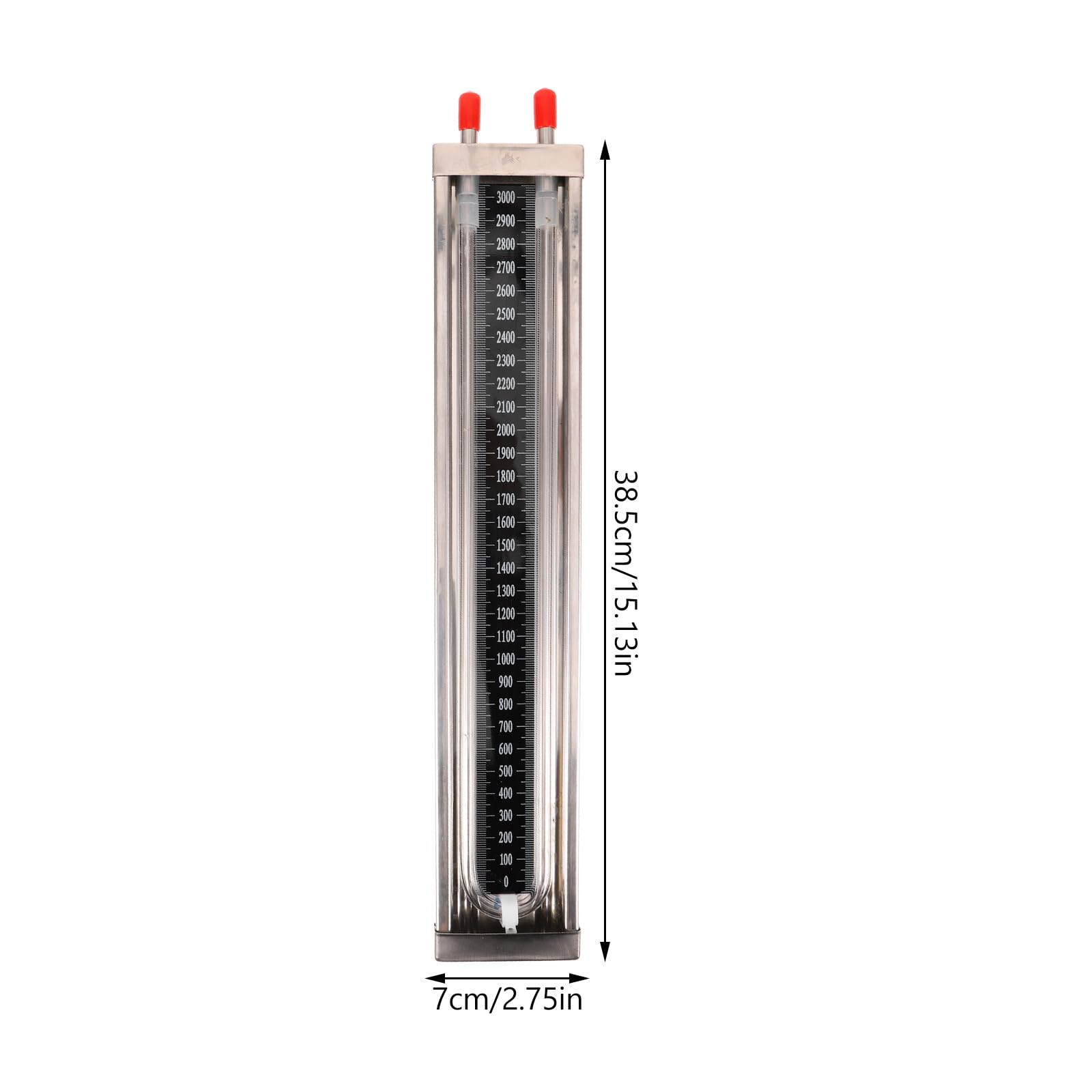 Vacío Manómetro Indicador de presión Tubo U Sensor de presión Laboratorio U Manómetro Forma Columna de Agua Acero Inoxidable de Alta Precisión