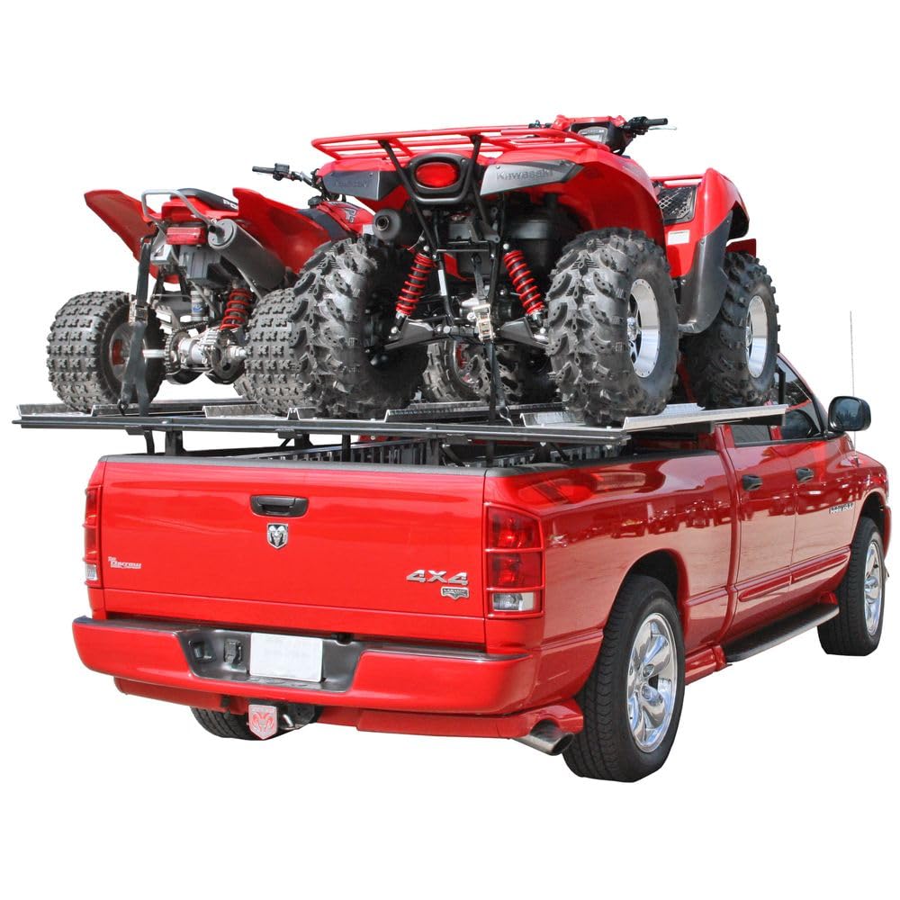 Black Widow HAUL-All-B Double ATV Carrier Rack & Ramps for Pickup Beds