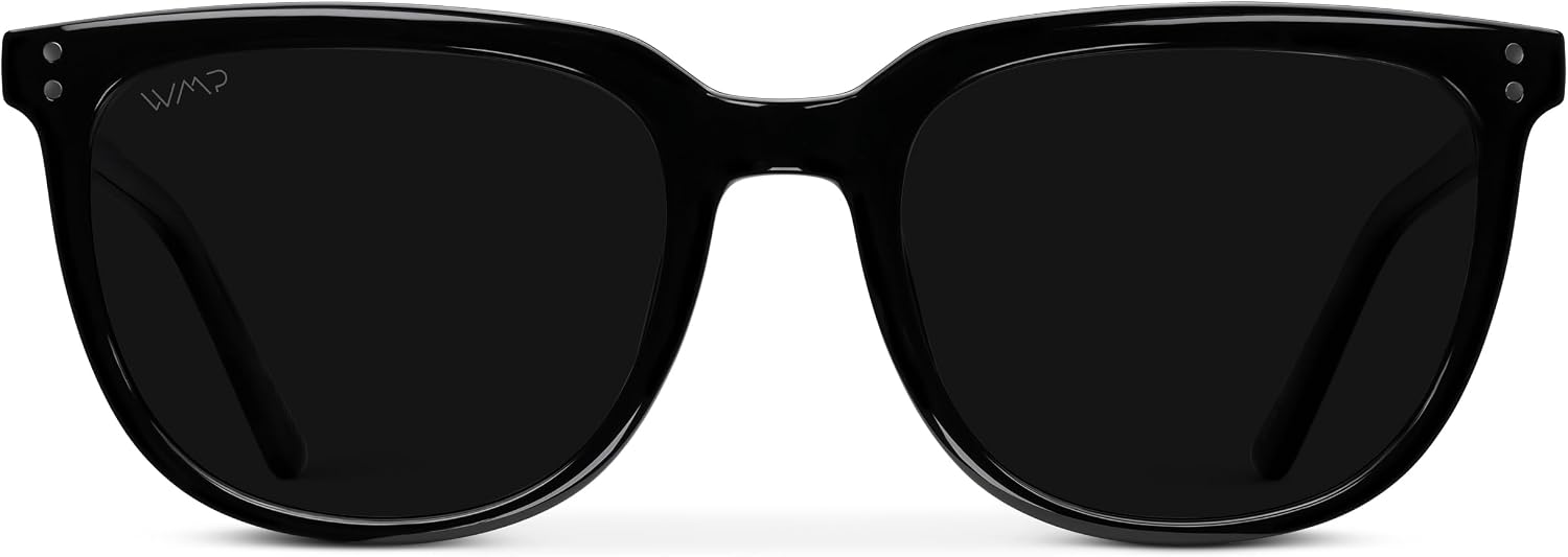 WearMe Pro Abner Men's Polarized Sunglasses, Retro Flat Square Style, UV400