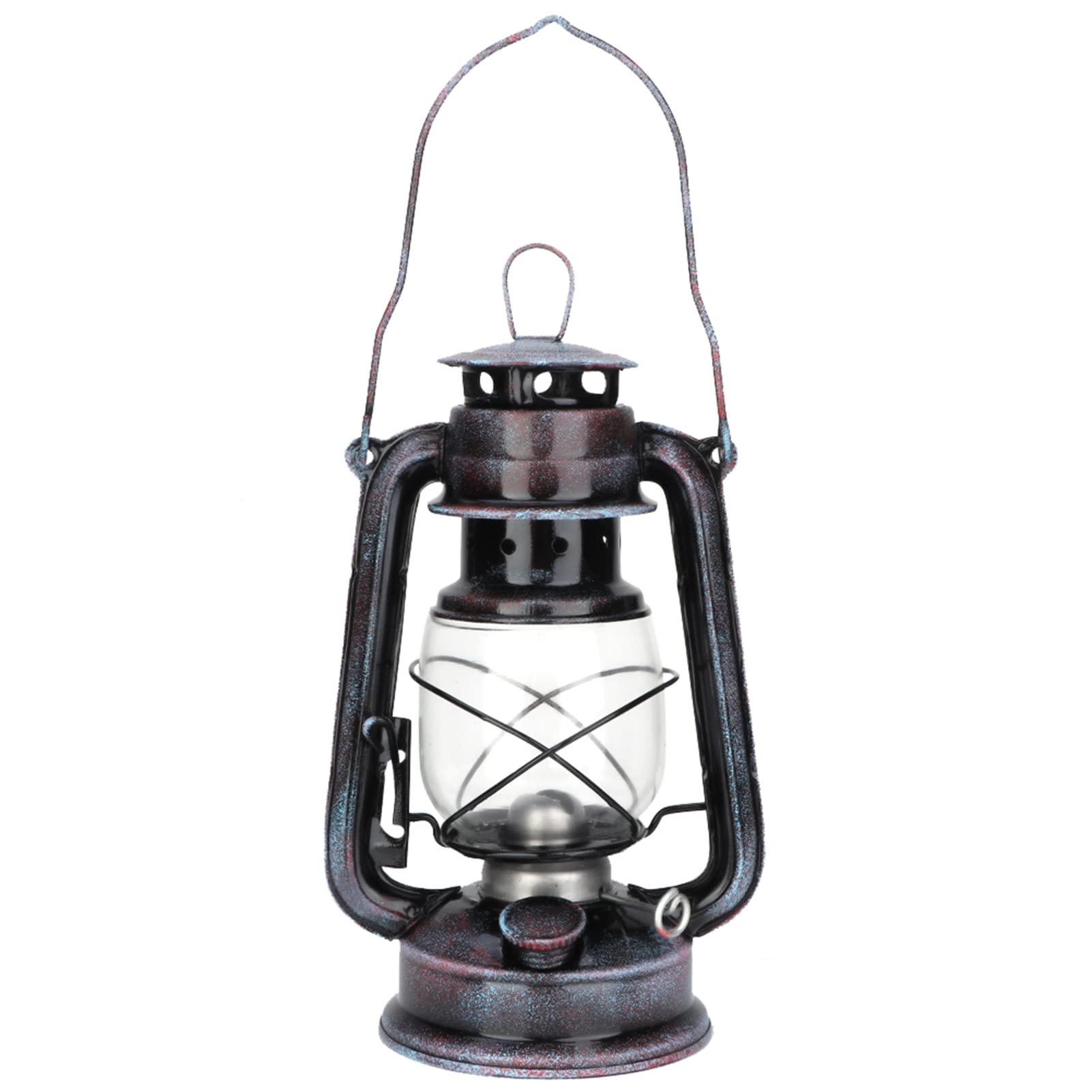 Lámpara de petróleo clásica, 24 cm, portátil, para camping y actividades al aire libre, versátil