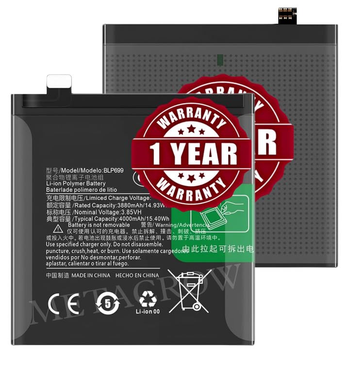 Image of Original BLP699 Battery Compatible for OnePlus 7 Pro (GM1910, GM1911, GM1913, GM1915, GM1917) - (4000mAh) - 1 Year Warranty JK10
