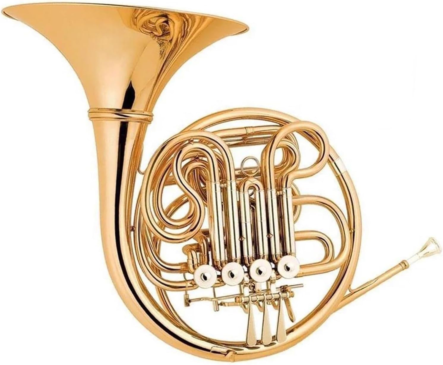 フレンチホルン楽器 初心者 大人 音楽愛好家 ゴールドラッカー 4キー ダブルフレンチホルン