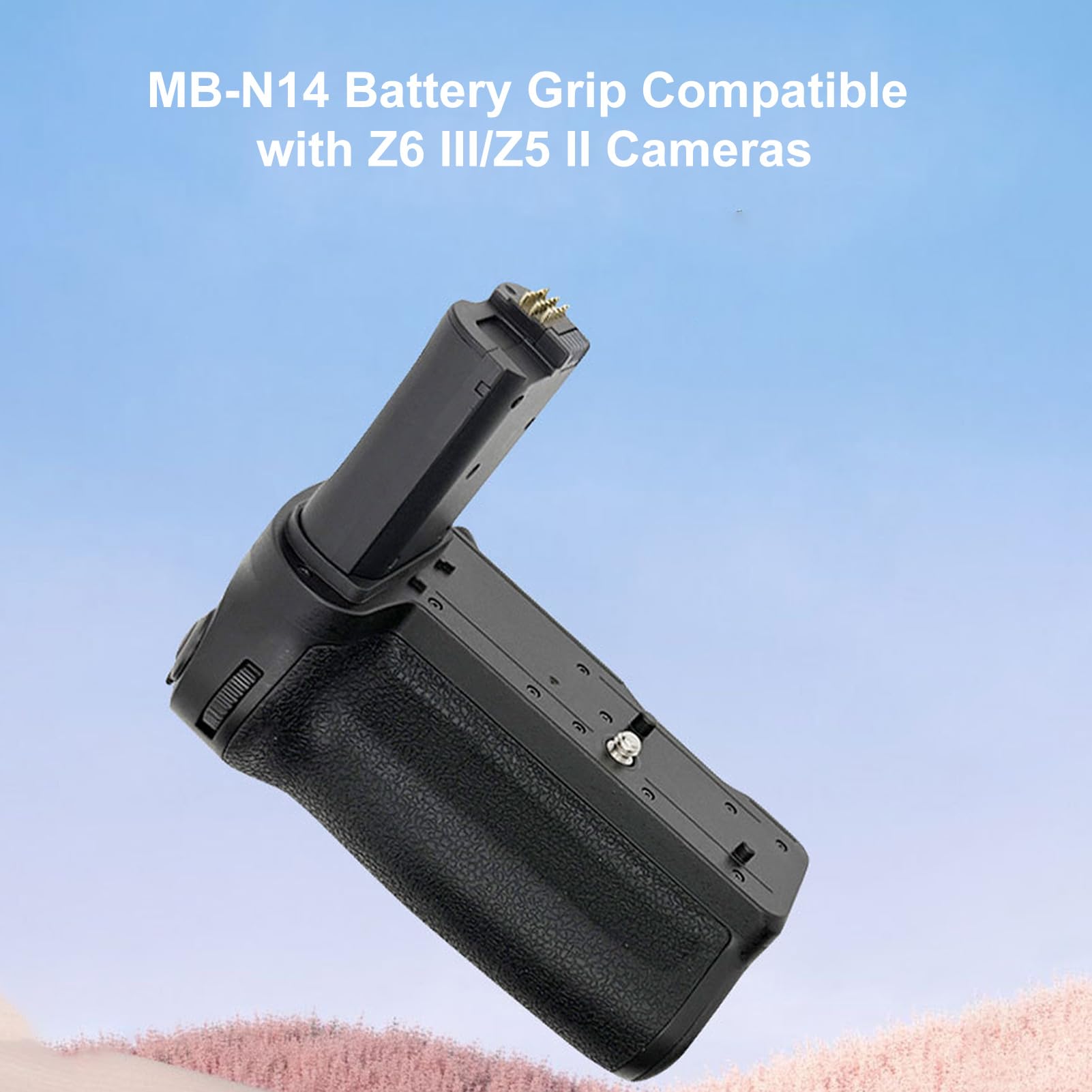 MB N14 Battery Grip, Impugnatura per Riprese Verticali con Pulsante di Scatto e Ghiera di Comando per Fotocamere Z6 III Z5 II, Supporta 2 Batterie EN EL15C e Ricarica Rapida USB