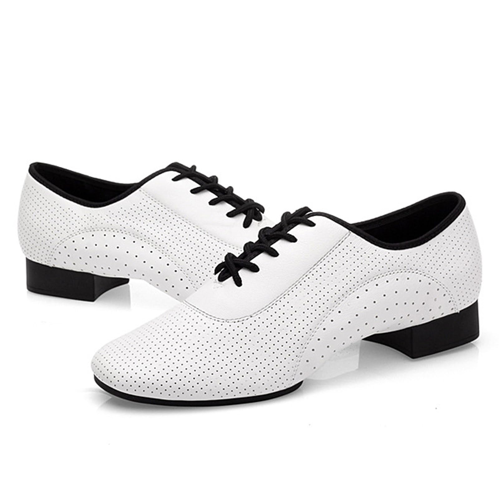 Erwachsene Herren-Tanzschuhe,Herren Tanzschuhe Latein Weicher Boden,Atmungsaktive Herren Latin Tanzschuhe,Komfort,Fit,Geteilte Sohle,FüR BüHnenauftritte,TäGliche TanzüBungen