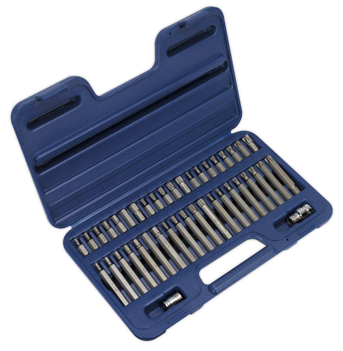 Sealey AK219 Trx-Star/Spline/Hex Bit Set, 3/8" and 1/2" Square Drive, 42 Pieces