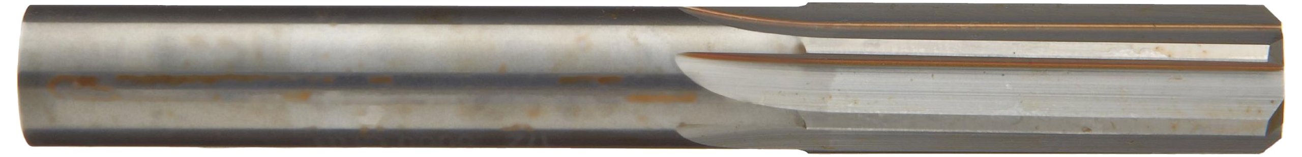 Alvord Polk 827-0 Solid Carbide Reamer, CNC (Short) Length, Straight Flute, Round Shank, Uncoated Finish, Size: #53 Wire Size