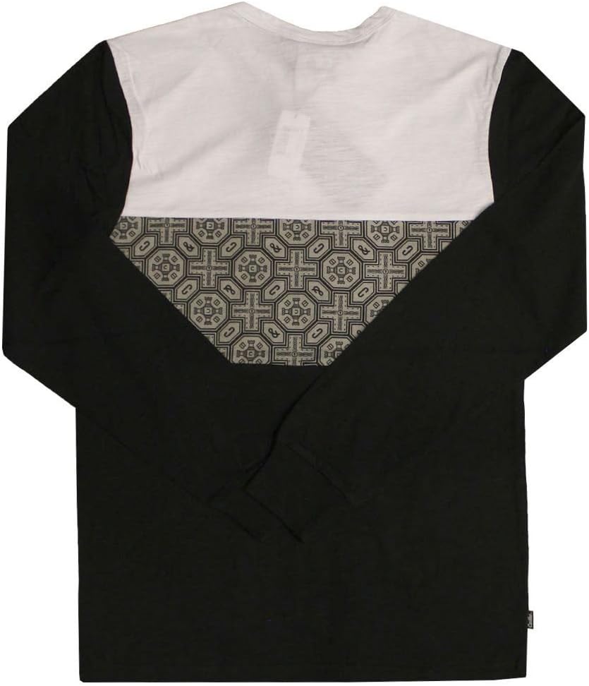Crooks & Castles Pagoda Long Sleeve Henley T-Shirt Black