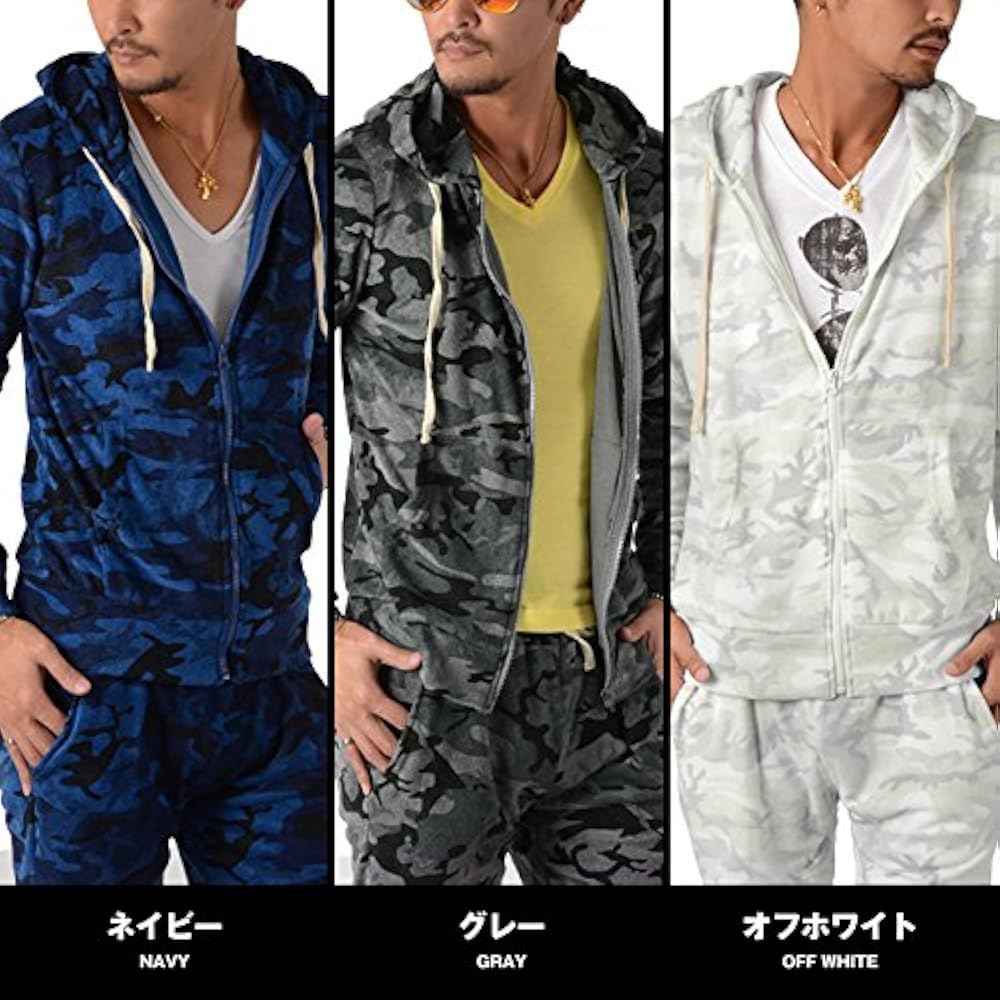 ブリーフィングゴルフ☆パイル地カモフラジップアップパーカー ブリーフィングゴルフ☆パイル地カモフラジップアップパーカー