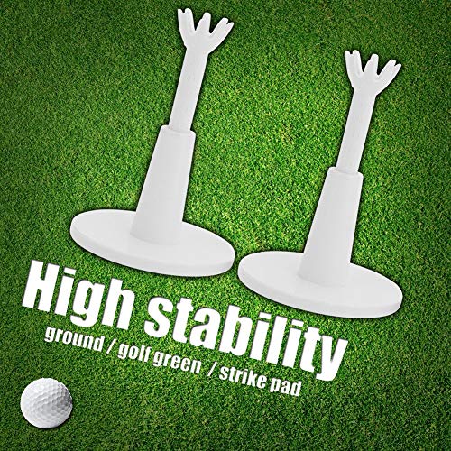 Golf-Range-Tees-Golf-Ajustable-de-Plastico-Blanco-Tees-Durable-Practice-Training-Golf-Tees